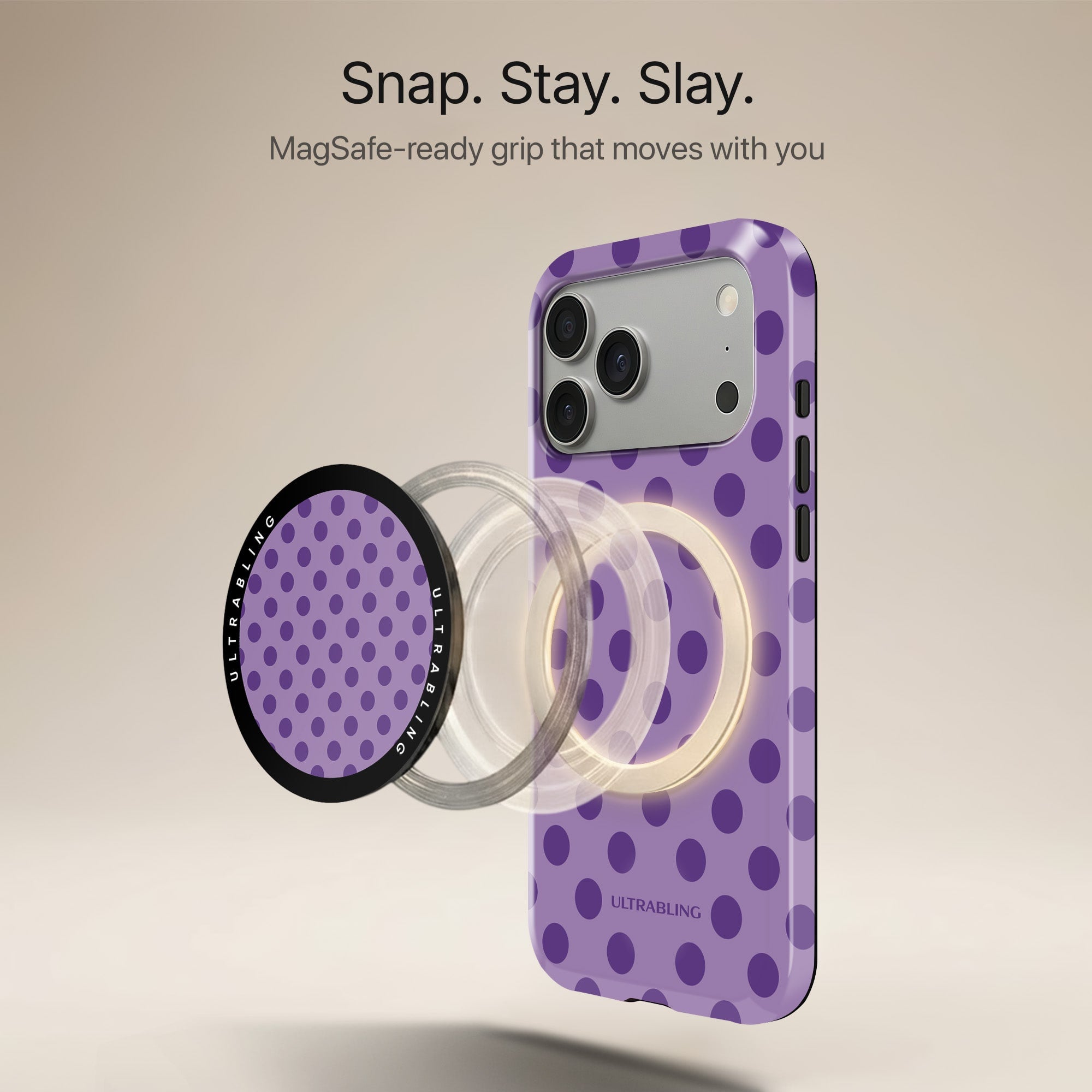Orchid Pop - MagSafe Phone Grip
