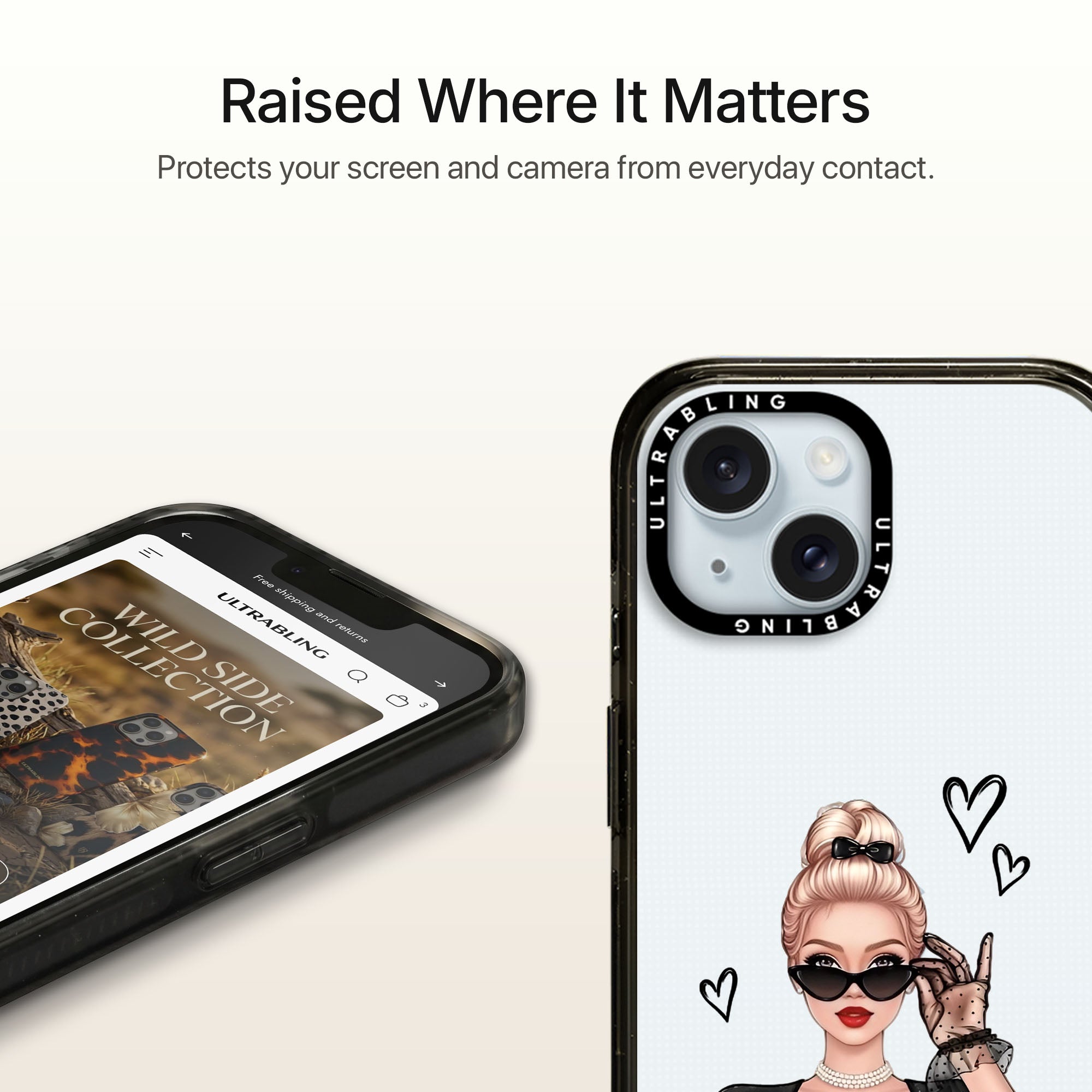 Cafe Muse Ultrabling Aura iPhone case MagSafe compatible back view