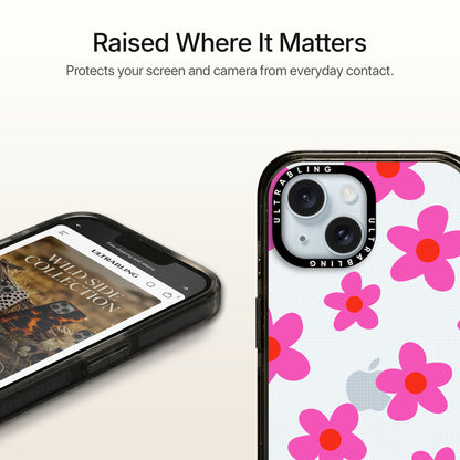 Pink Petal Ultrabling Aura iPhone case MagSafe compatible back view