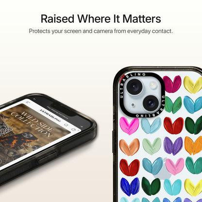 Candy Hearts Ultrabling Aura iPhone case MagSafe compatible back view