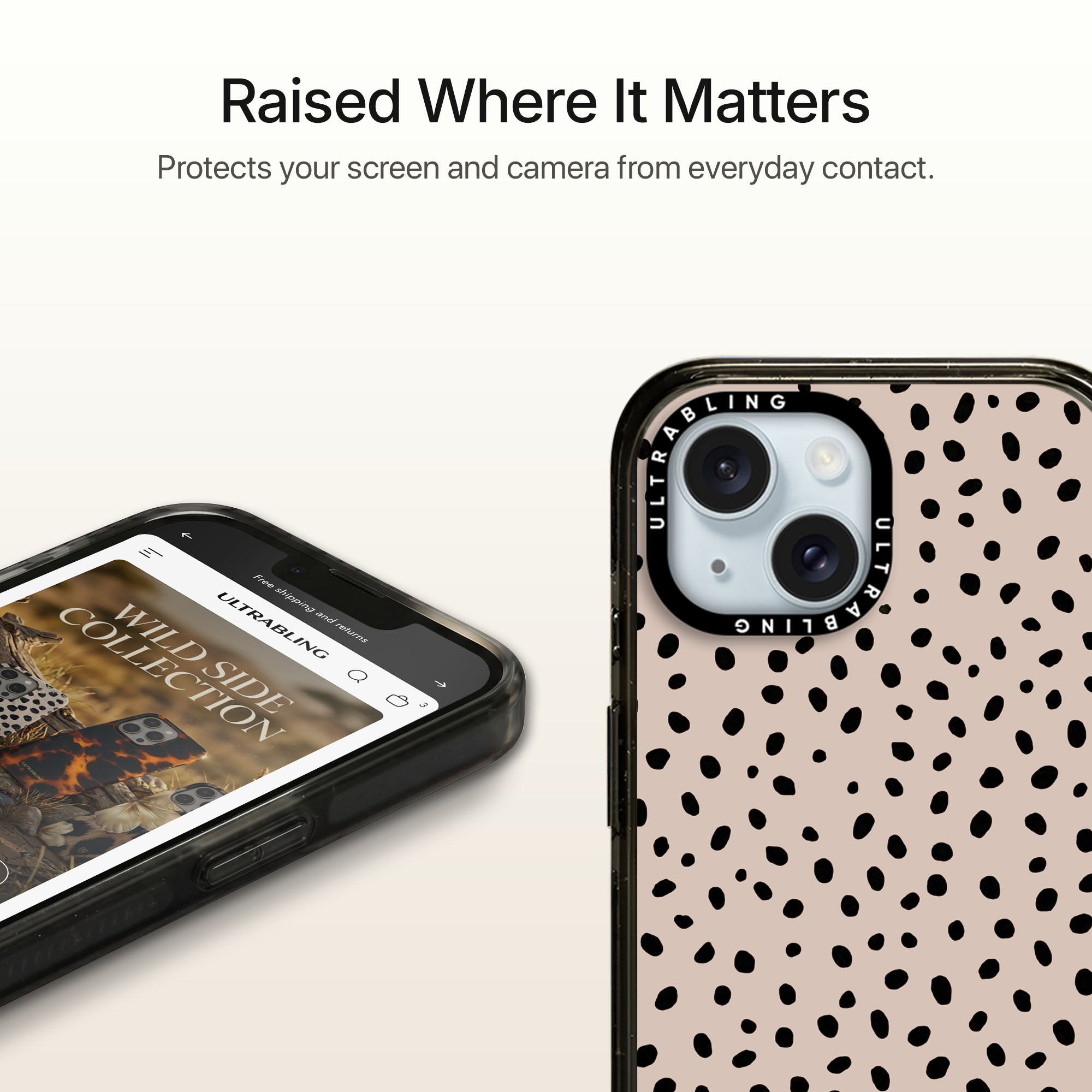 Dot Chic Ultrabling Aura iPhone case MagSafe compatible back view