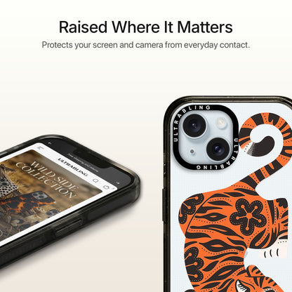 Tiger Heat Ultrabling Aura iPhone case MagSafe compatible back view