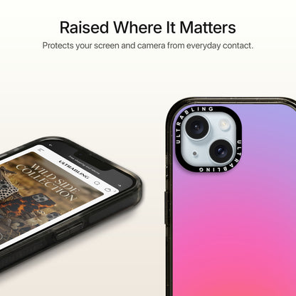 Sunset Fade Ultrabling Aura iPhone case MagSafe compatible back view