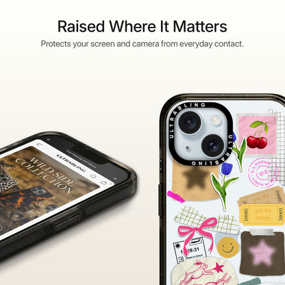 Charm Notes Ultrabling Aura iPhone case MagSafe compatible back view