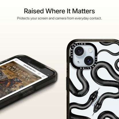 Ink Flow Ultrabling Aura iPhone case MagSafe compatible back view