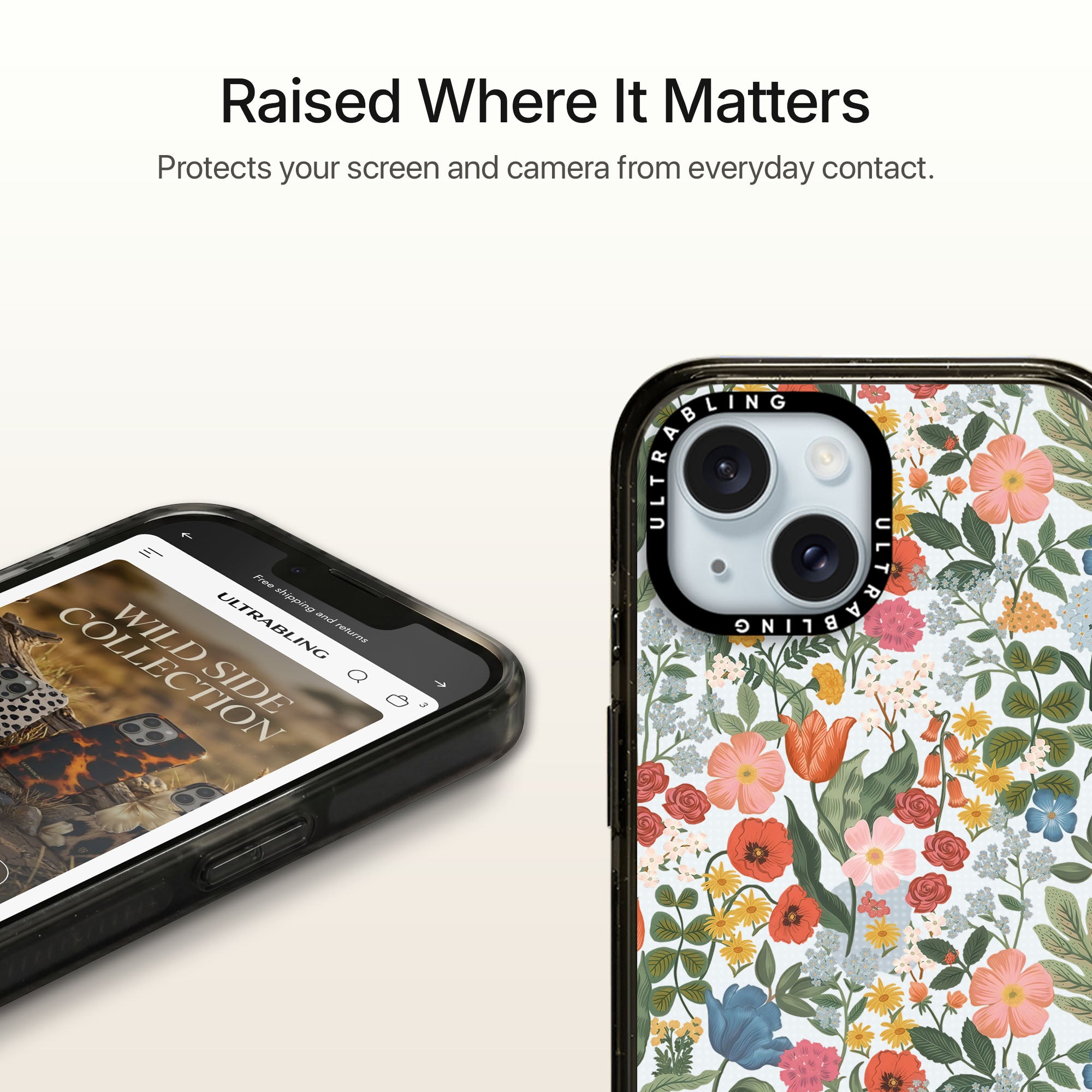 Meadow Mix Ultrabling Aura iPhone case MagSafe compatible back view