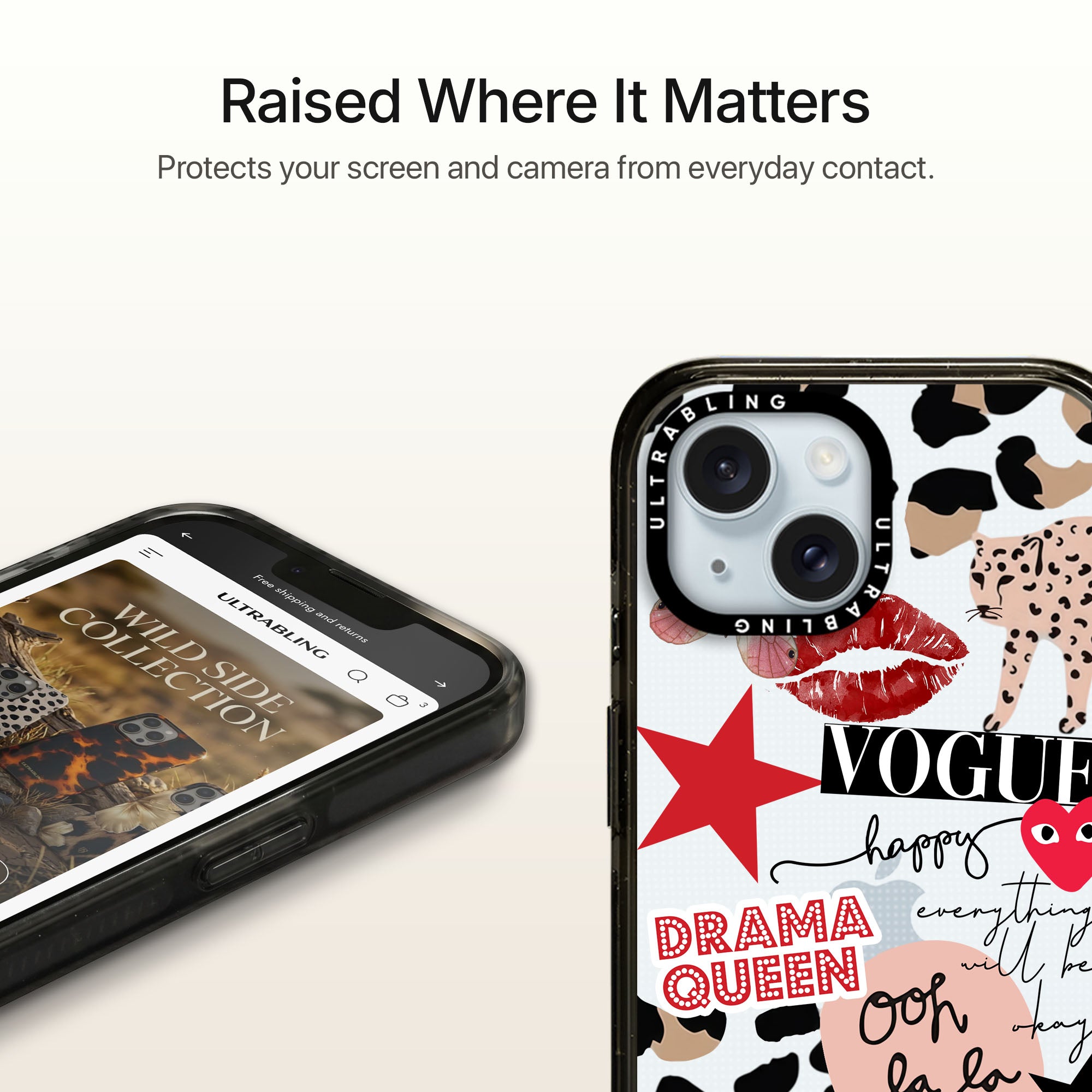 Wild Vogue Ultrabling Aura iPhone case MagSafe compatible back view