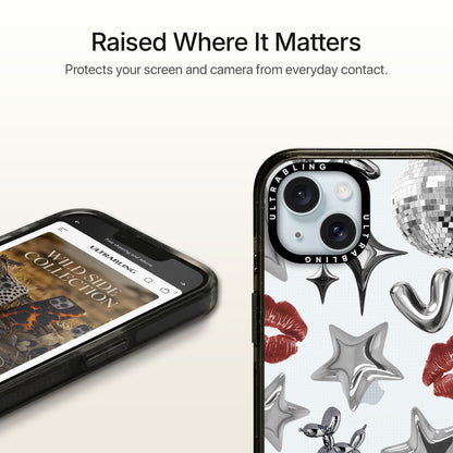 Chrome Crush Ultrabling Aura iPhone case MagSafe compatible back view