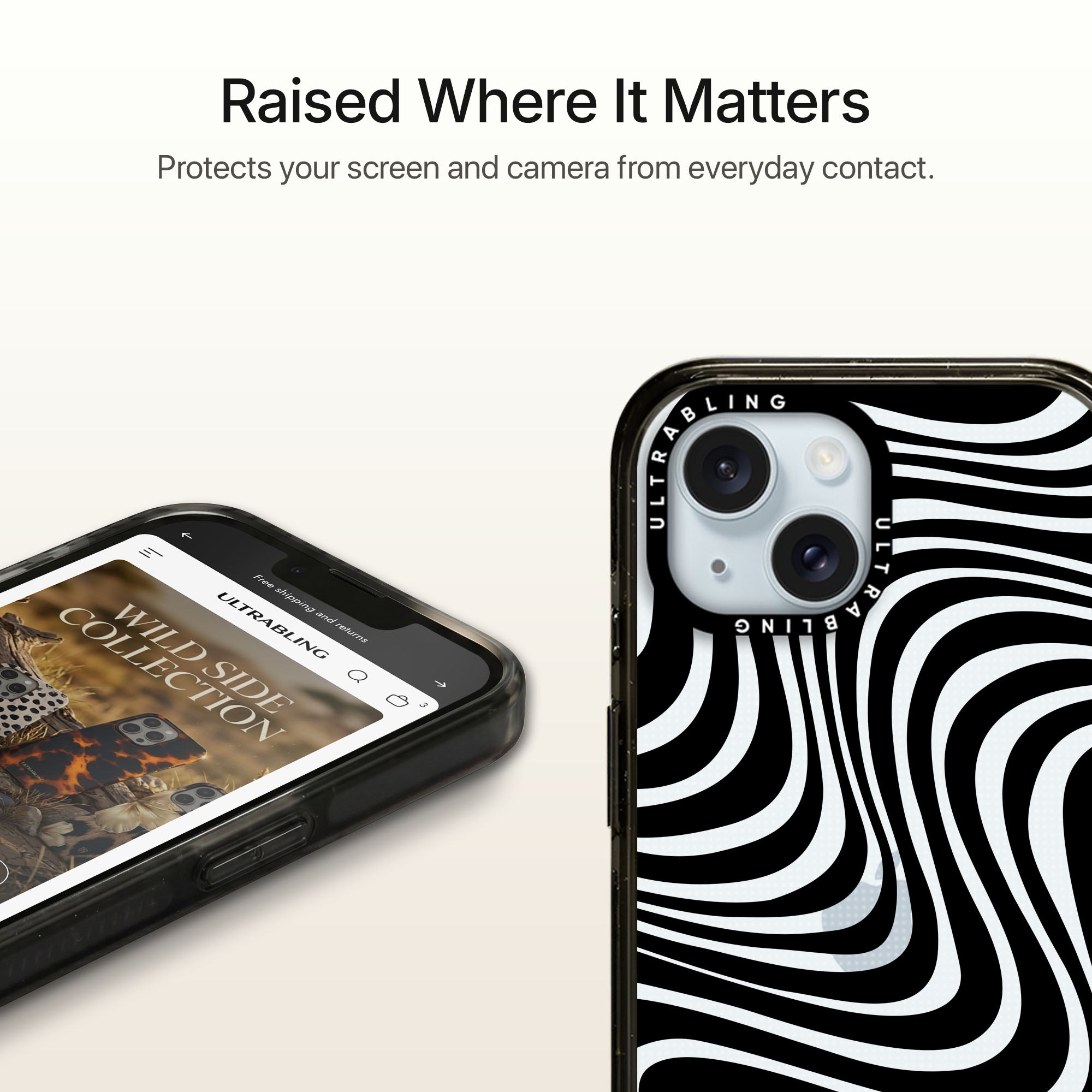 Hypnotic Ultrabling Aura iPhone case MagSafe compatible back view