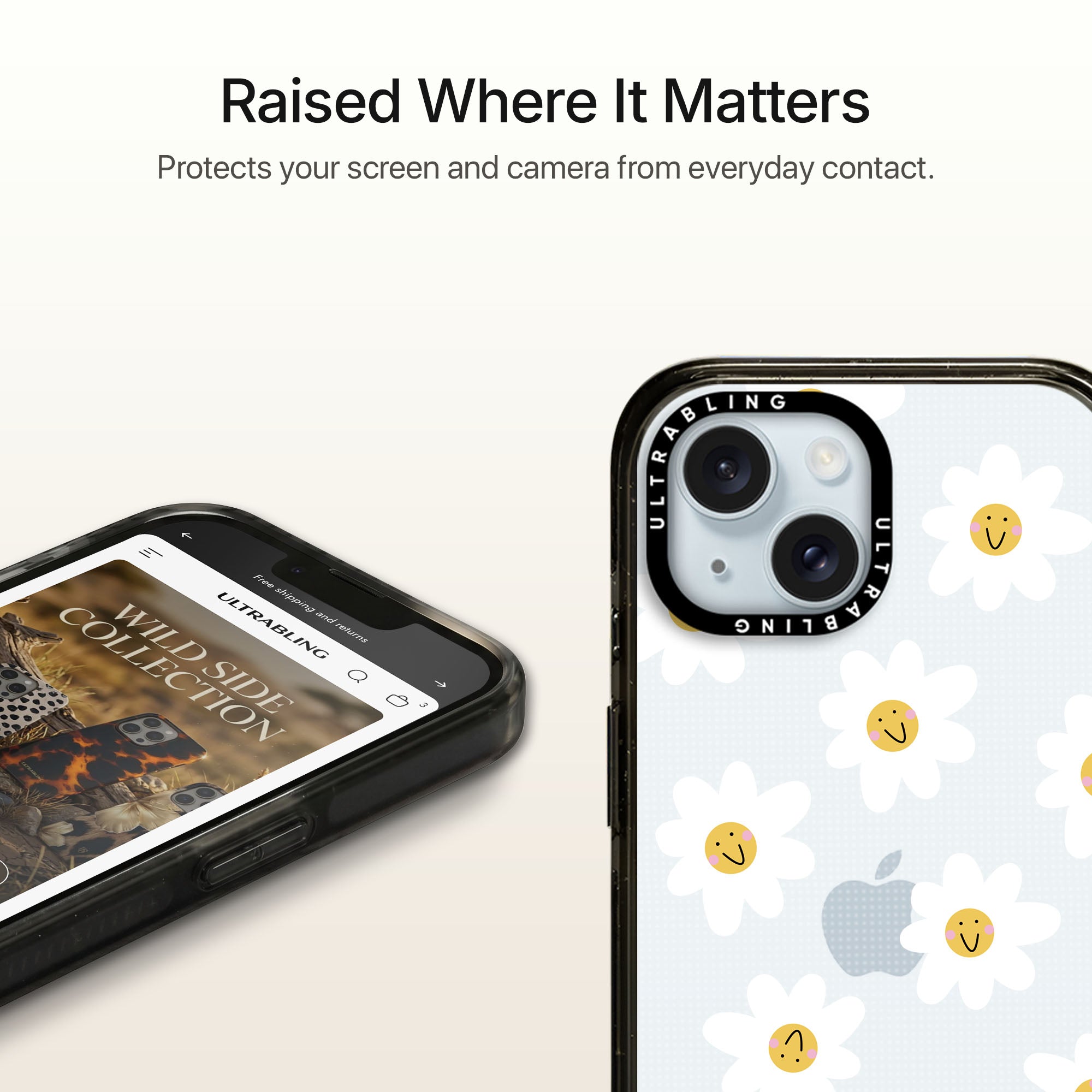 Daisy Chain Ultrabling Aura iPhone case MagSafe compatible back view