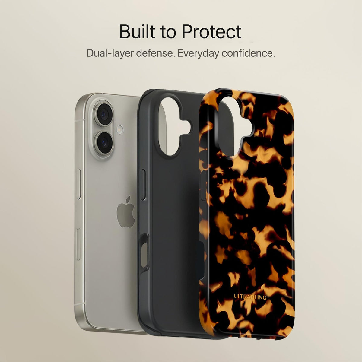 Honey Shell - Eclipse Case by Ultrabling, designer iPhone case, back view
