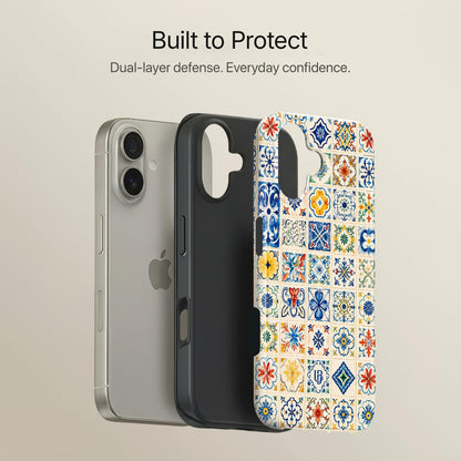 Lisbon Tile - Eclipse Case by Ultrabling, designer iPhone case, back view