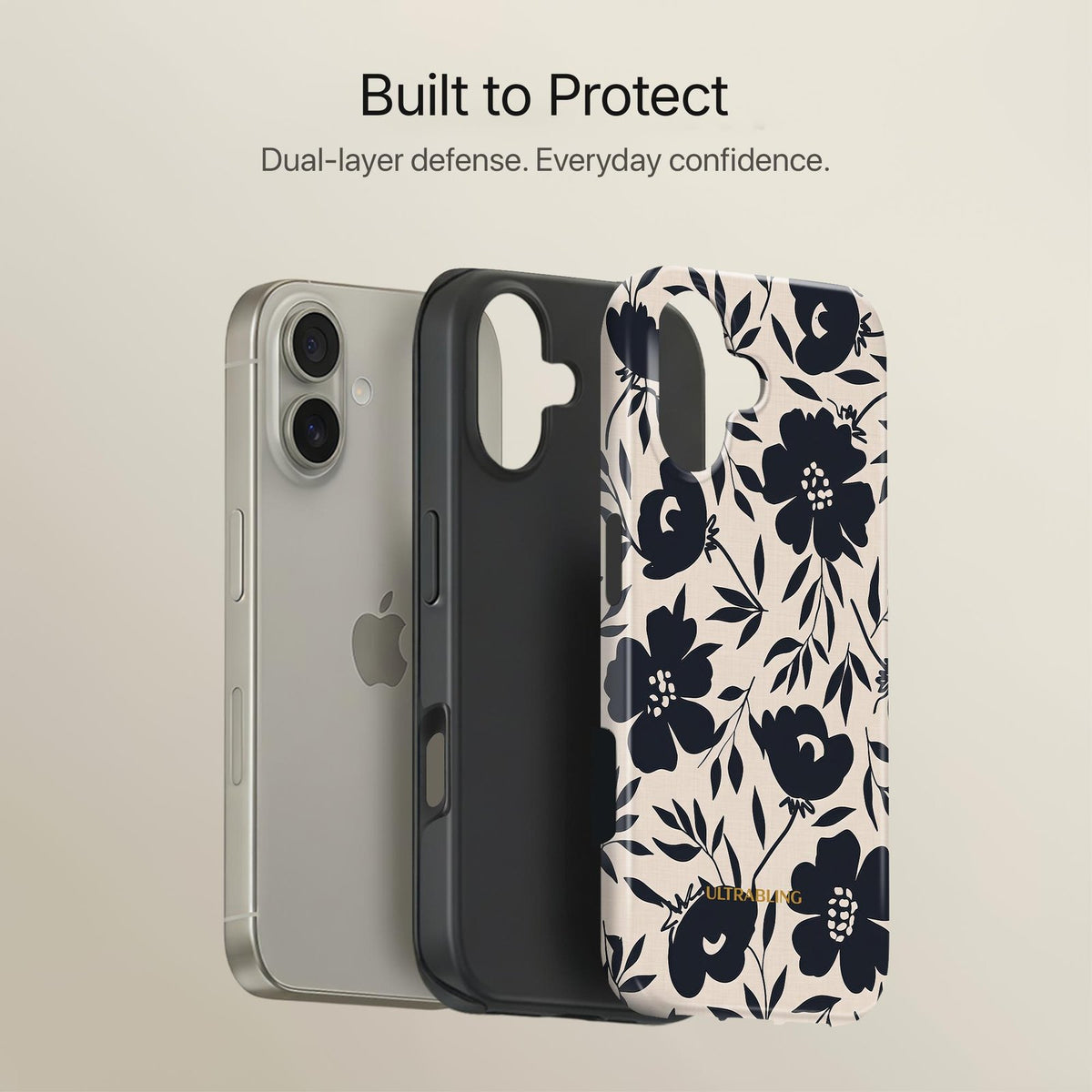 Navy Bloom - Eclipse Case