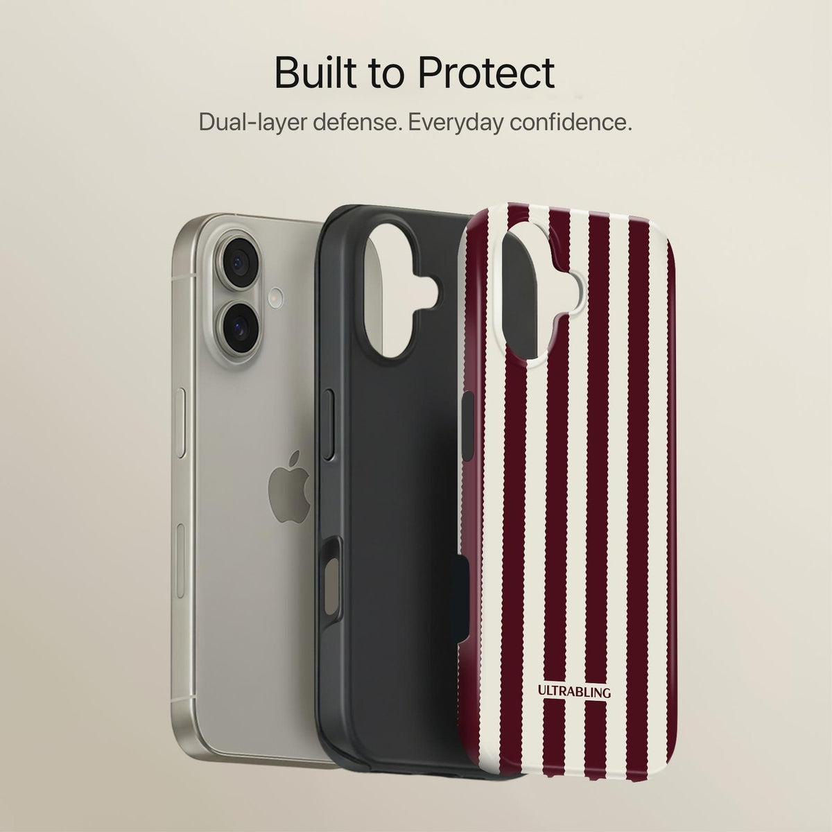 Bistro Stripe - Eclipse Case