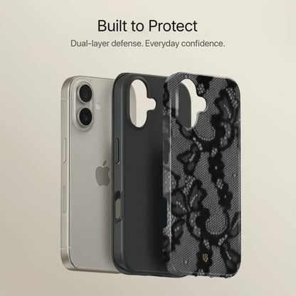 Noir Lace Ultrabling full case mockup front view