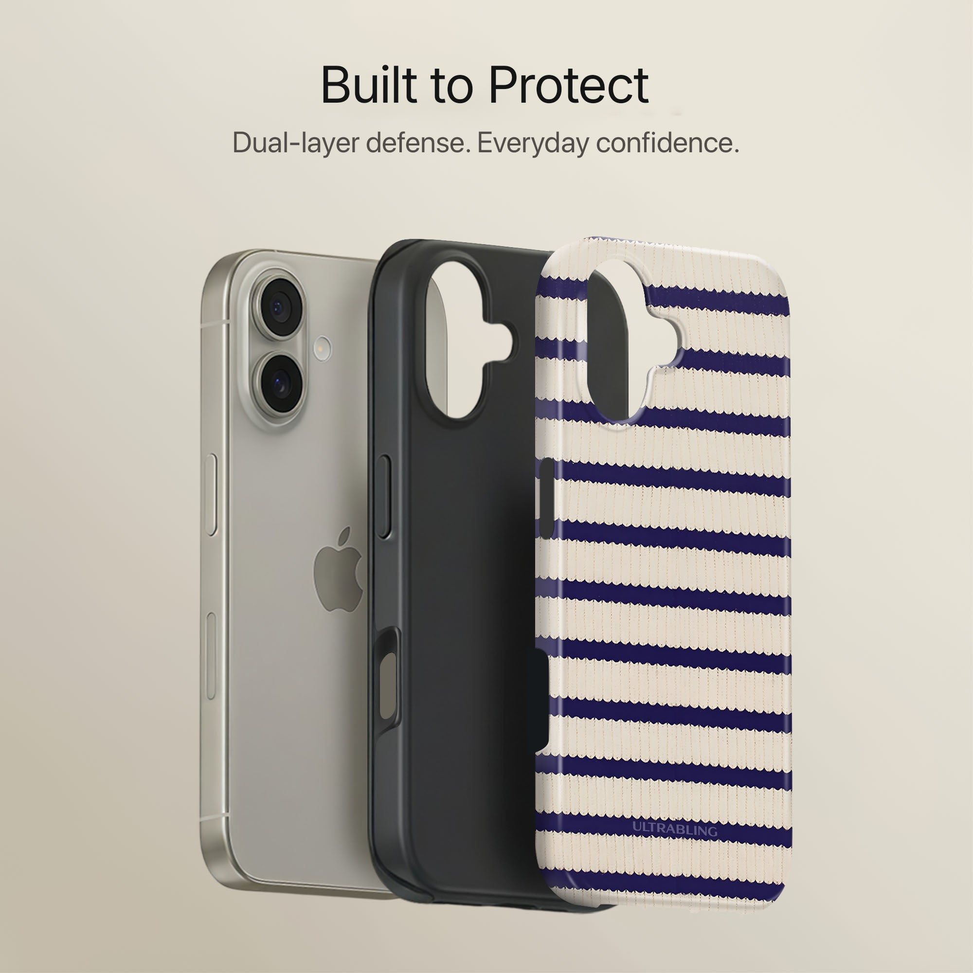 Sailor Stripes Ultrabling full case mockup front view