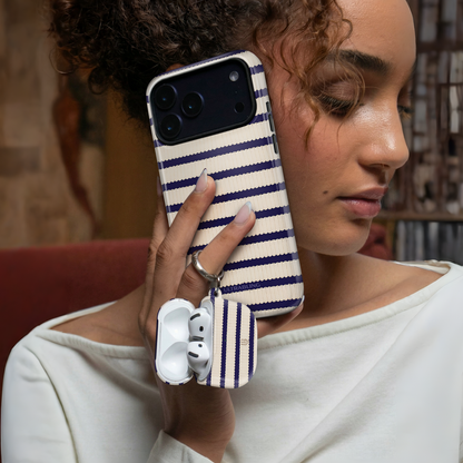 Sailor Stripes Ultrabling AirPods case detail view