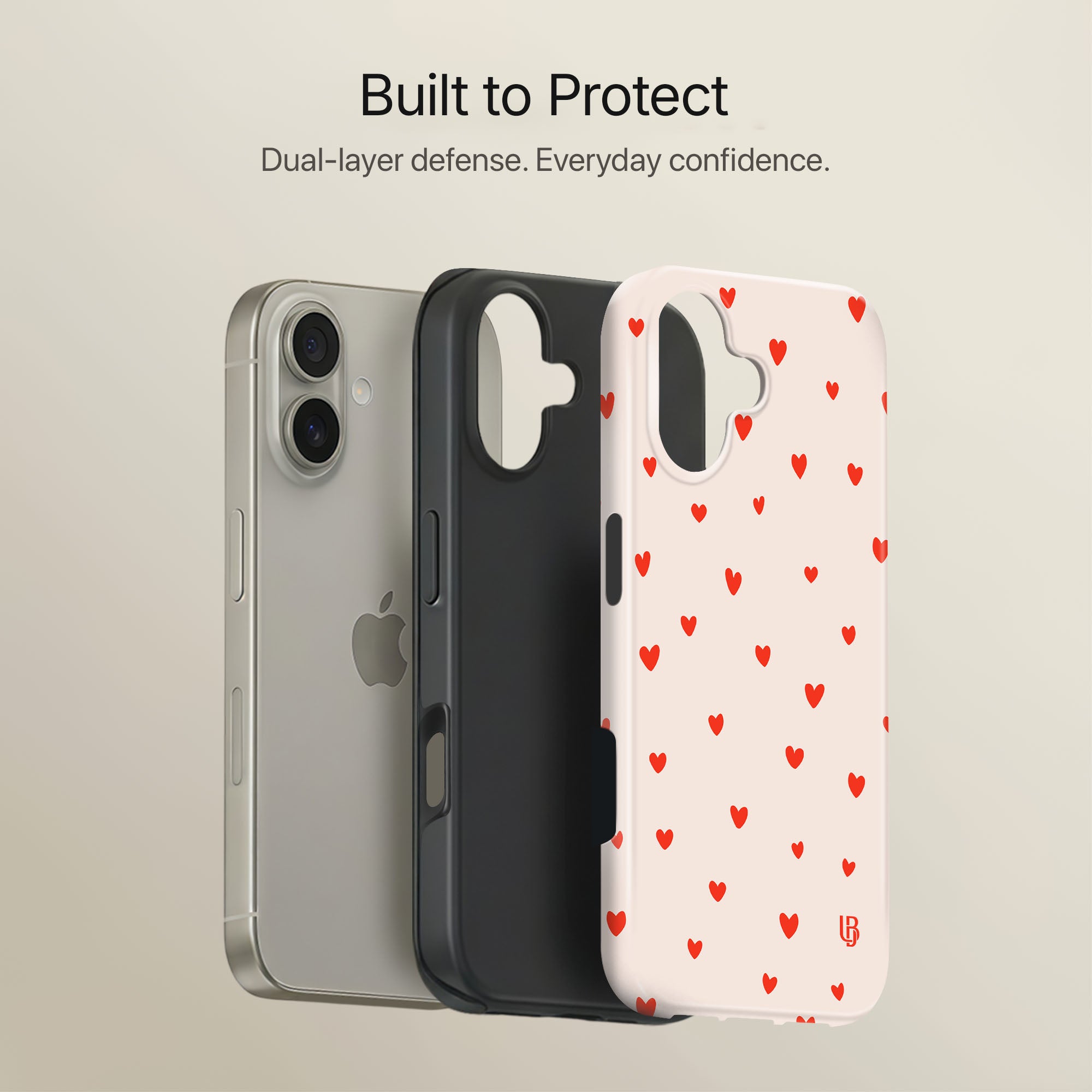 Love Notes Ultrabling full case mockup front view