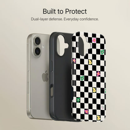 Retro Check Ultrabling full case mockup front view