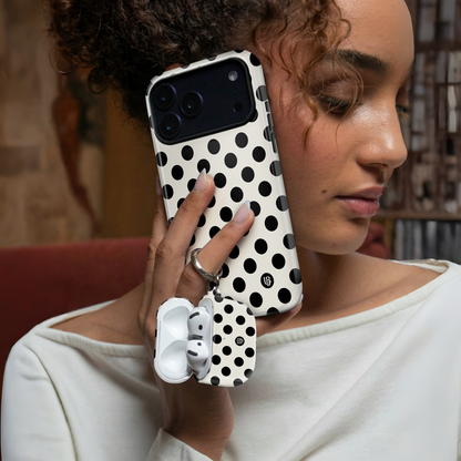 Midnight Polka Ultrabling AirPods case detail view