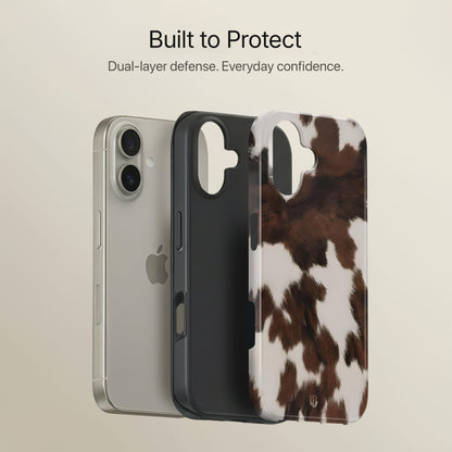 Mocha Cow Ultrabling full case mockup front view