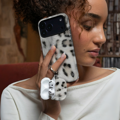 Snow Leopard Ultrabling AirPods case detail view