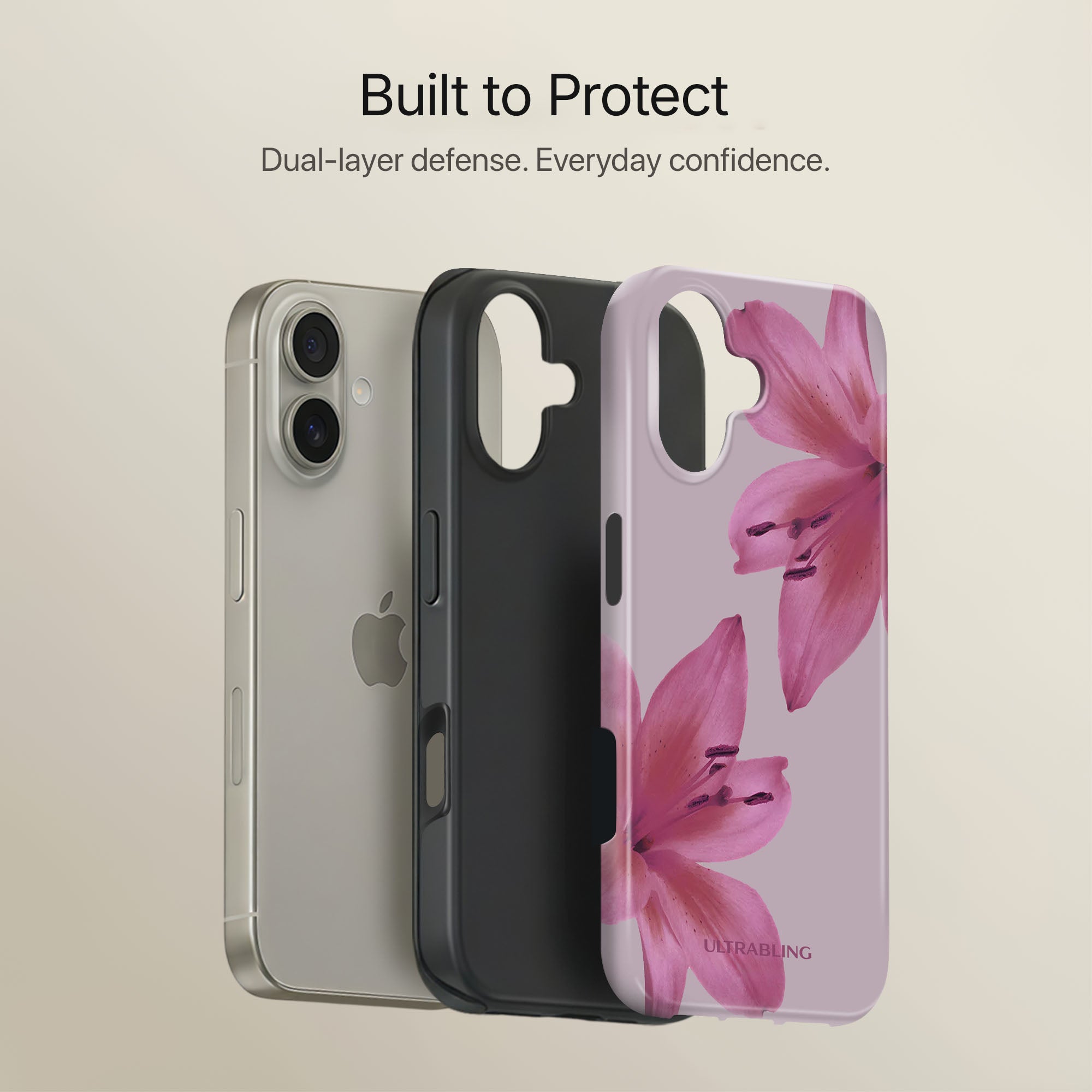 Blush Lily Ultrabling camera ring detail on eclipse case