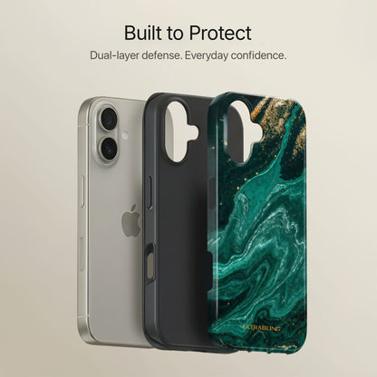 Emerald Vein Ultrabling full case mockup front view