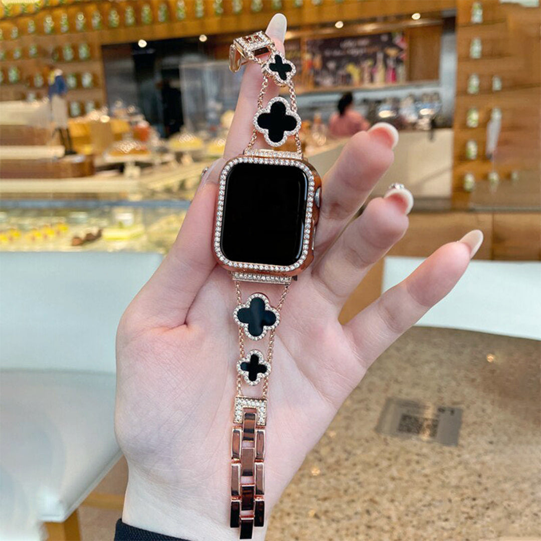 Rose Gold Clover Apple Watch Band