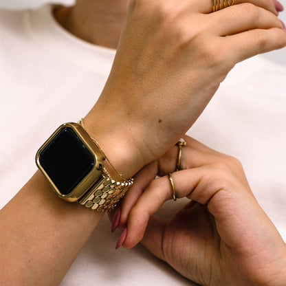 Gold Honeycomb Apple Watch Band