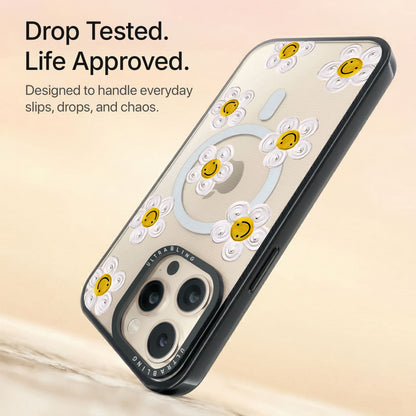 Daisy Drop Ultrabling Aura iPhone case non MagSafe black back view