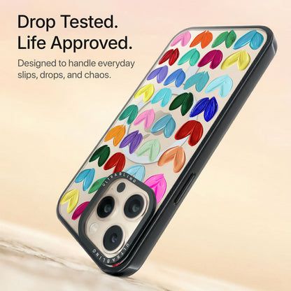 Candy Hearts Ultrabling Aura iPhone case non MagSafe black back view