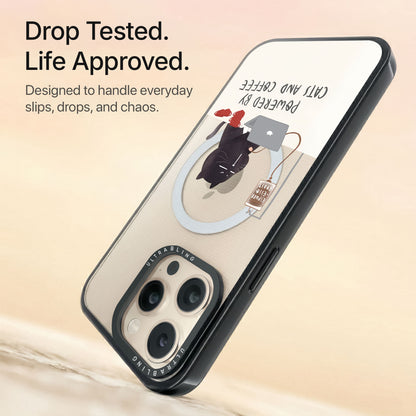Cat Brew Ultrabling Aura iPhone case non MagSafe black back view