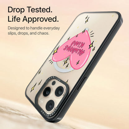Kind Heart Ultrabling Aura iPhone case non MagSafe black back view