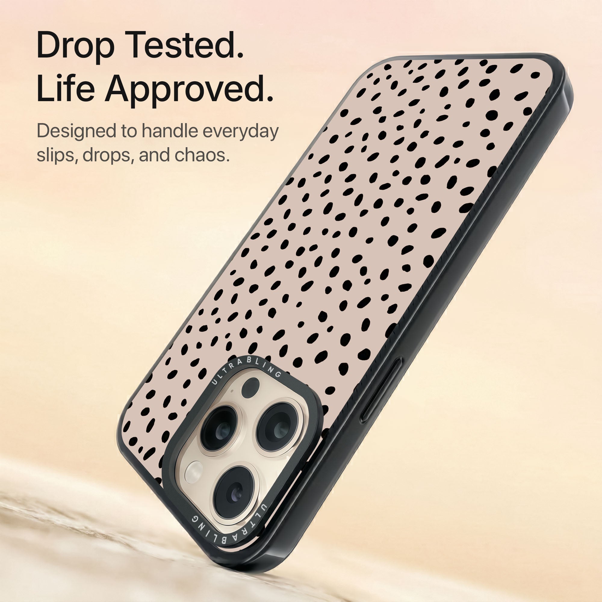 Dot Chic Ultrabling Aura iPhone case non MagSafe black back view