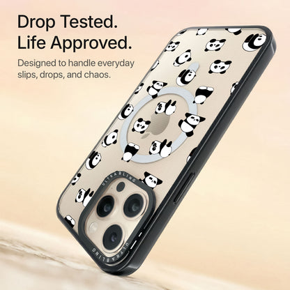 Panda Pop Ultrabling Aura iPhone case non MagSafe black back view