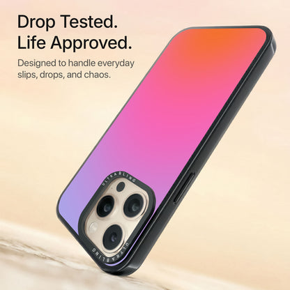 Sunset Fade Ultrabling Aura iPhone case non MagSafe black back view