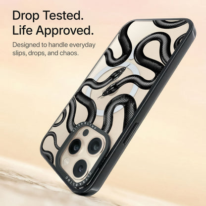 Ink Flow Ultrabling Aura iPhone case non MagSafe black back view