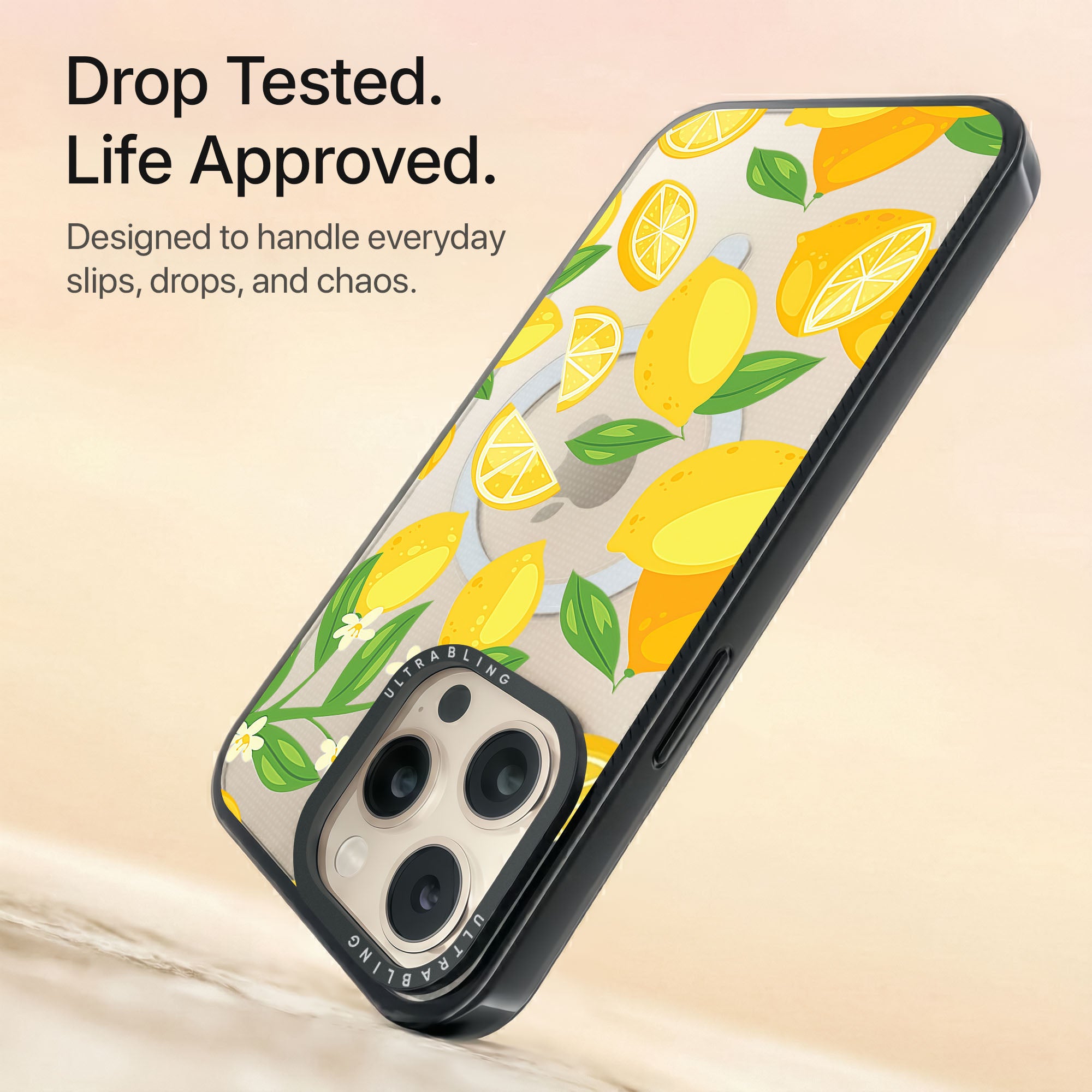 Limonata Ultrabling Aura iPhone case non MagSafe black back view