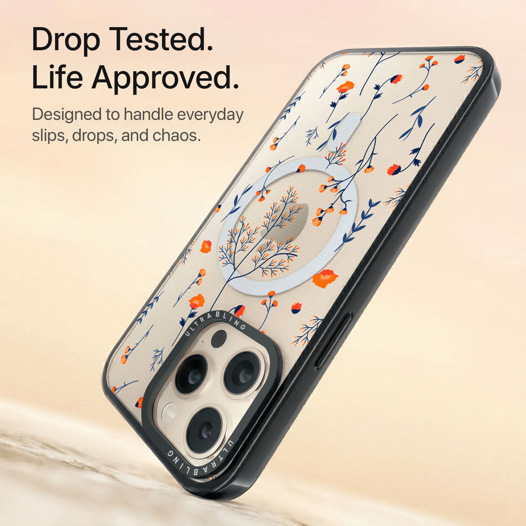 Dreamcatcher Ultrabling Aura iPhone case non MagSafe black back view