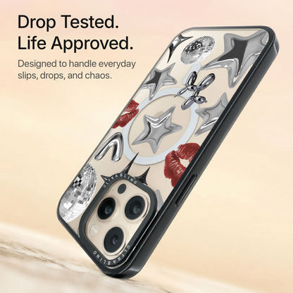 Chrome Crush Ultrabling Aura iPhone case non MagSafe black back view