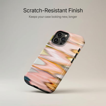 Peach Ripple - Eclipse Case by Ultrabling, designer iPhone case, packaging view