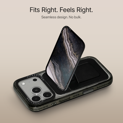 Obsidian Marble MagSafe Wallet - Detail View