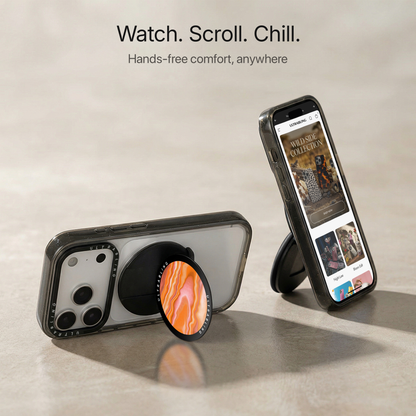 Sunset Agate Ultrabling MagSafe Phone Grip - Close-Up
