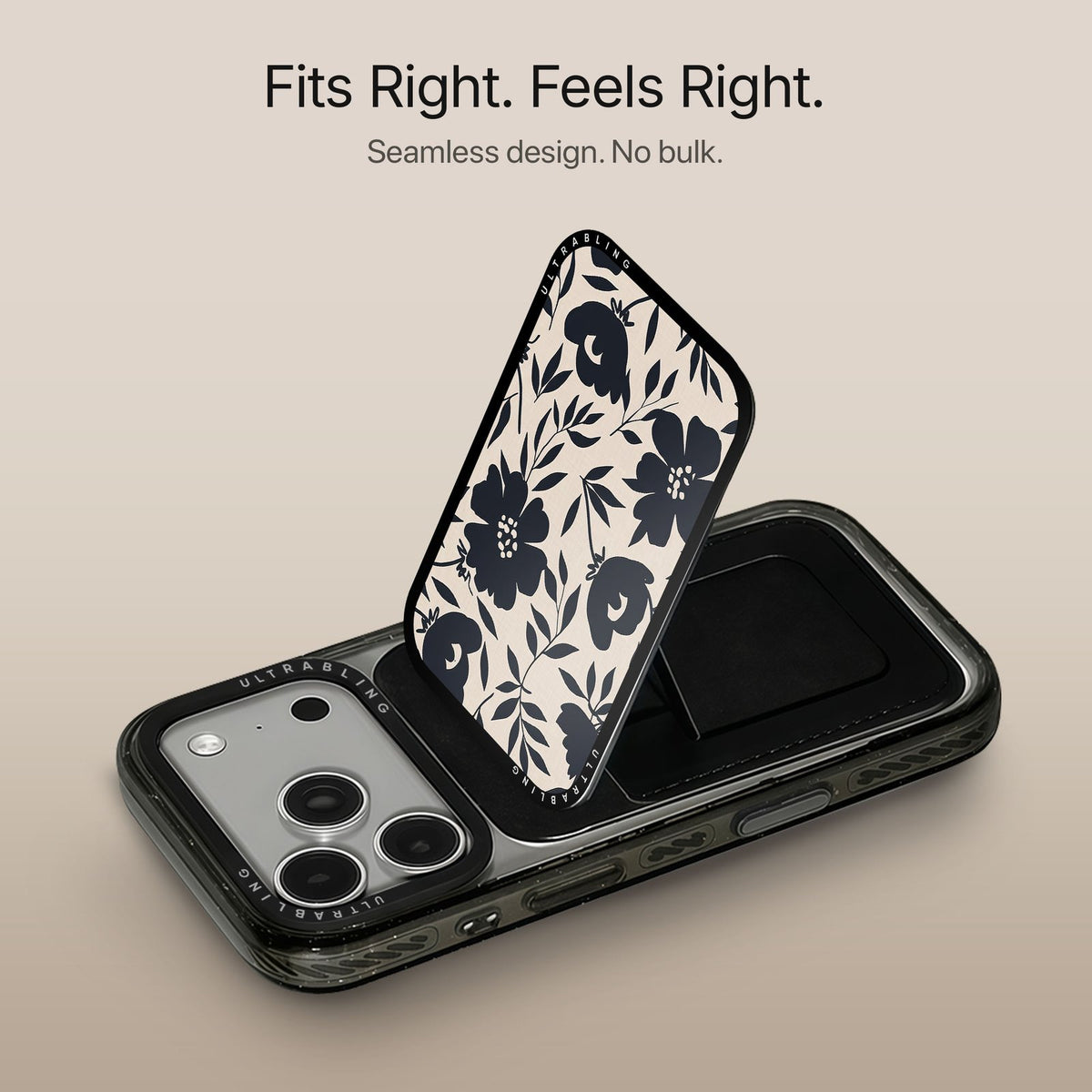 Navy Bloom - MagSafe Wallet