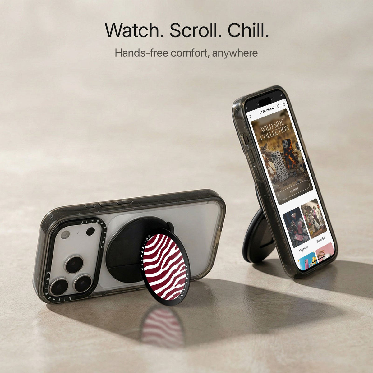 Wine Zebra - MagSafe Phone Grip