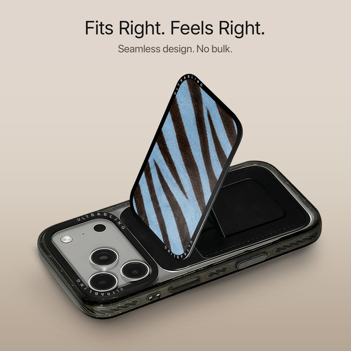 Denim Zebra - MagSafe Wallet