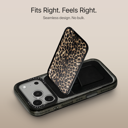 Golden Leopard MagSafe Wallet - Detail View
