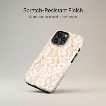 Ivory Lace Ultrabling lifestyle mockup on iPhone