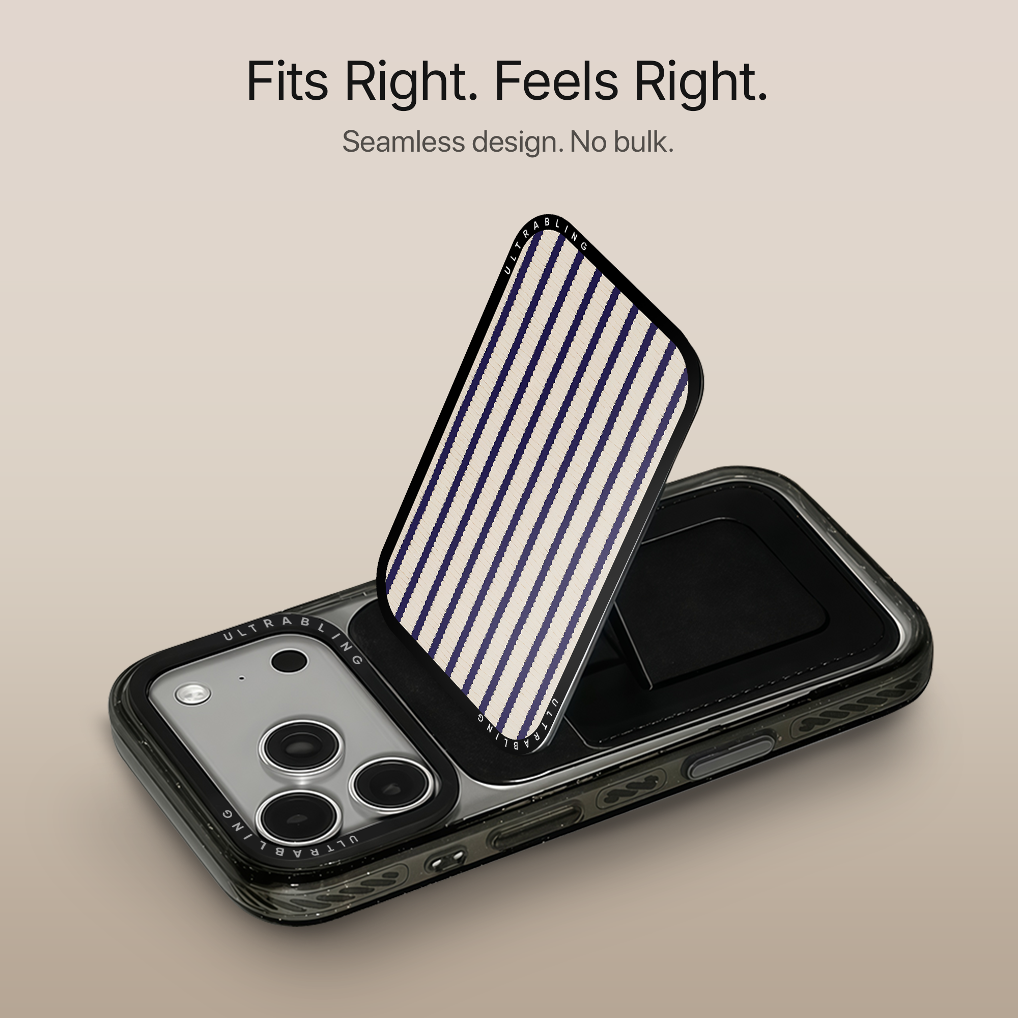 Sailor Stripes MagSafe Wallet - Detail View